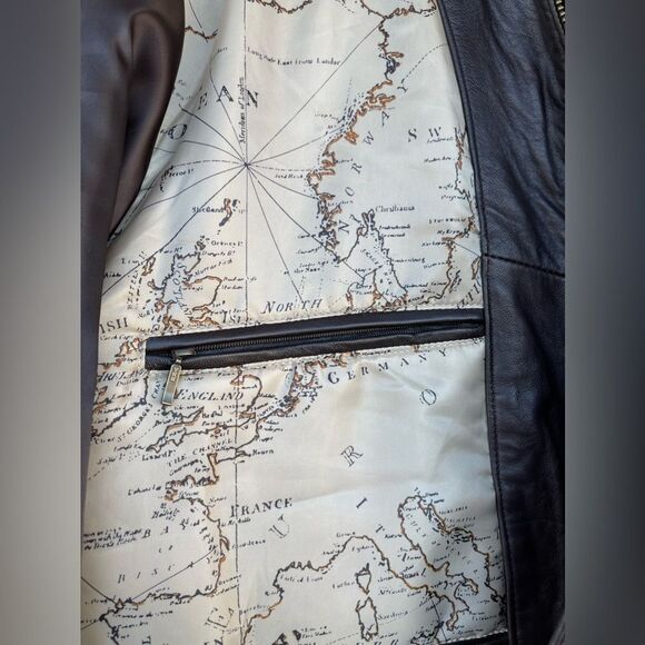 RoundTree & Yorke Lamb Skin Leather pilot jacket large - Picture 10 of 17